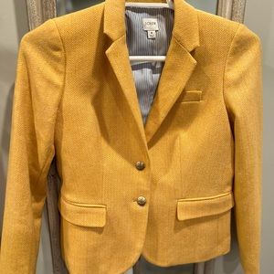J Crew Women’s Yellow Wool Blazer